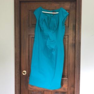 Blue knee length party dress